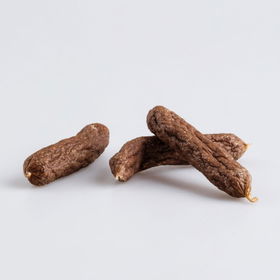 Drie bio salami snacks bij elkaar van DARF
