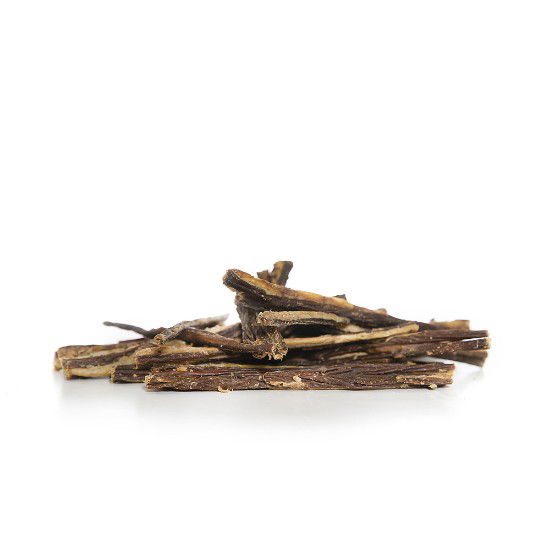 Meerdere snack lam vleesstrips van Darf bij elkaar
