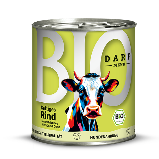 Afbeeldingen van Darf Bio Menu Sappig Rund 800g in Blik