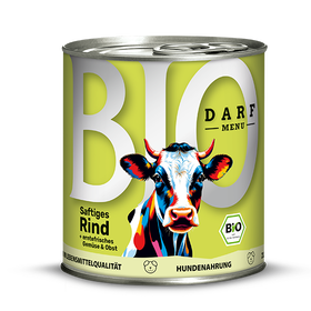 Afbeeldingen van Darf Bio Menu Sappig Rund 800g in Blik