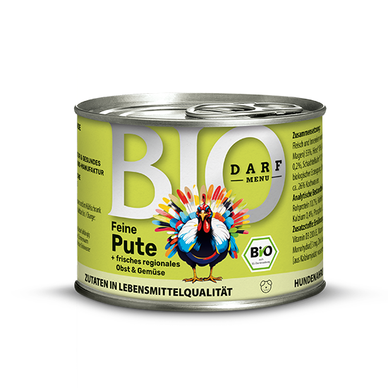 Afbeeldingen van Darf Bio Menu Lekker Kalkoen 200g in Blik