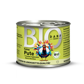 Afbeeldingen van Darf Bio Menu Lekker Kalkoen 200g in Blik