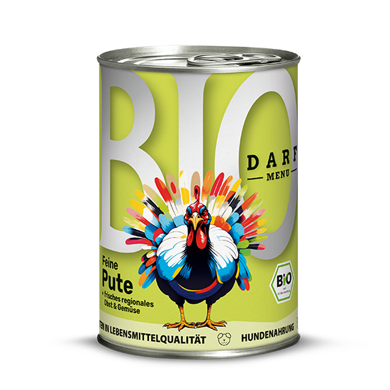 Afbeeldingen van Darf Bio Menu Lekker Kalkoen 400g in Blik