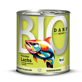 Darf Bio Menu Verse Zalm 785g in Blik