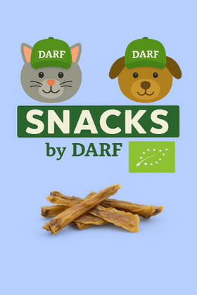 Afbeeldingen van DARF BIO Snack – Rundernekspier (250 gram)