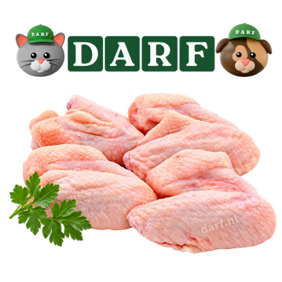 Afbeeldingen van BARF Puur Kippenvleugelpuntjes 500g